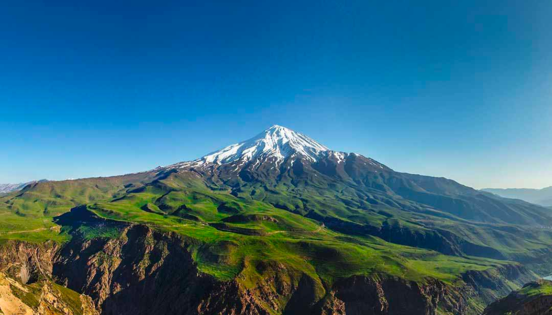 Damavand, the highest peak in Iran. 5,670 meters!