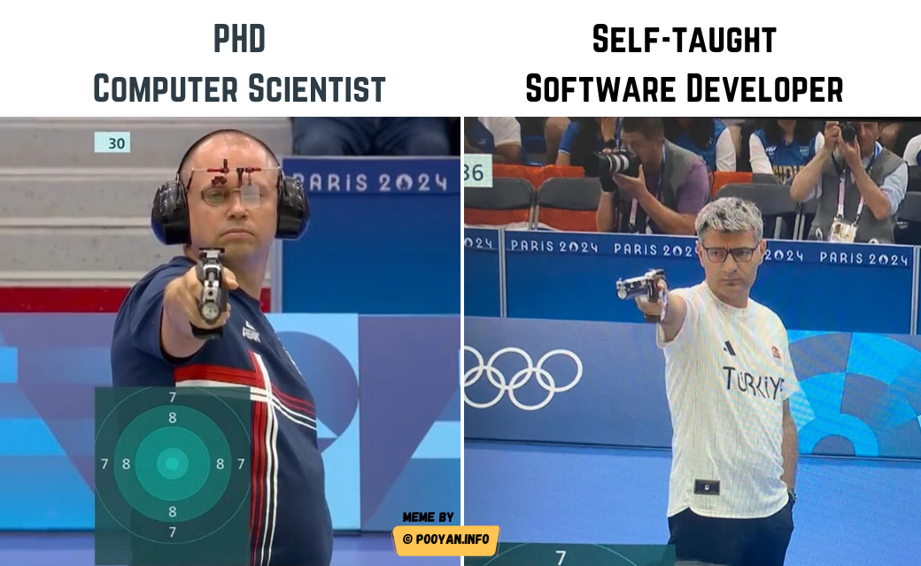 PHD Computer Scientist vs Self-taught Software Developer (Olympics 2024)
