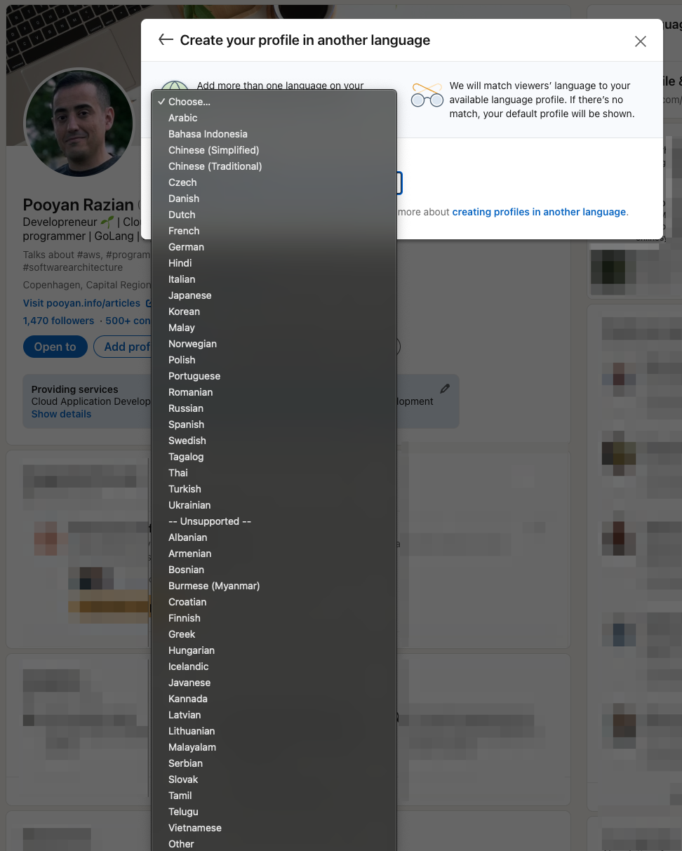 It feels illegal to be Iranian! - LinkedIn does not support Persian