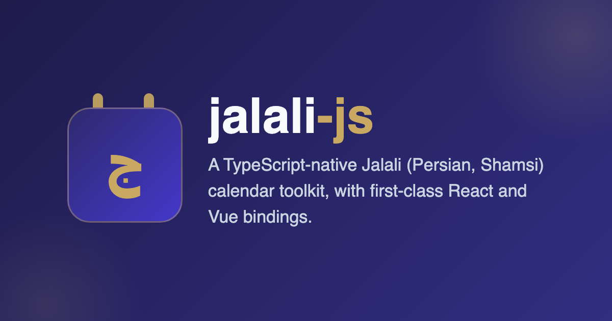 jalali-js: Persian calendar for JavaScript