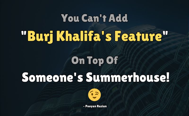 Let's build the Burj Khalifa feature on a summerhouse