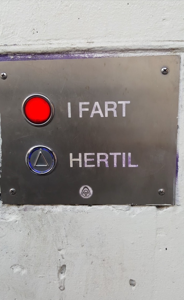 Danish is an interesting language: I Fart