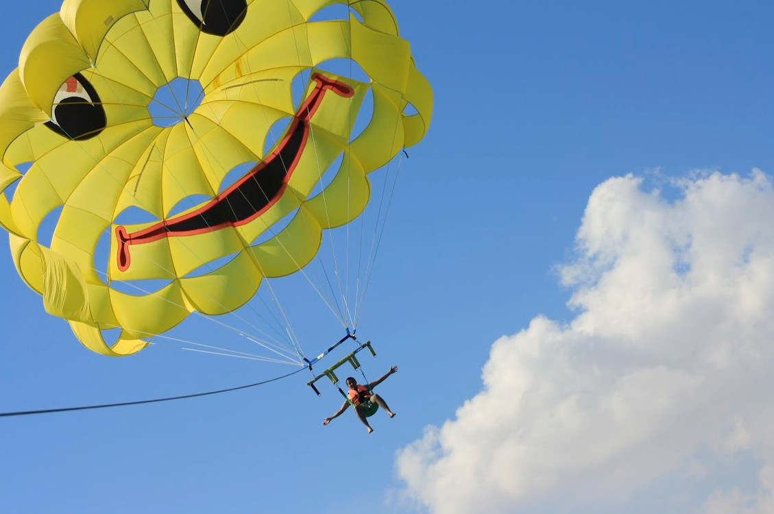 paragliding, Kish island, Iran, 2015
