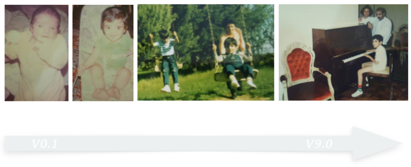 Pooyan grew up in the middle of the war