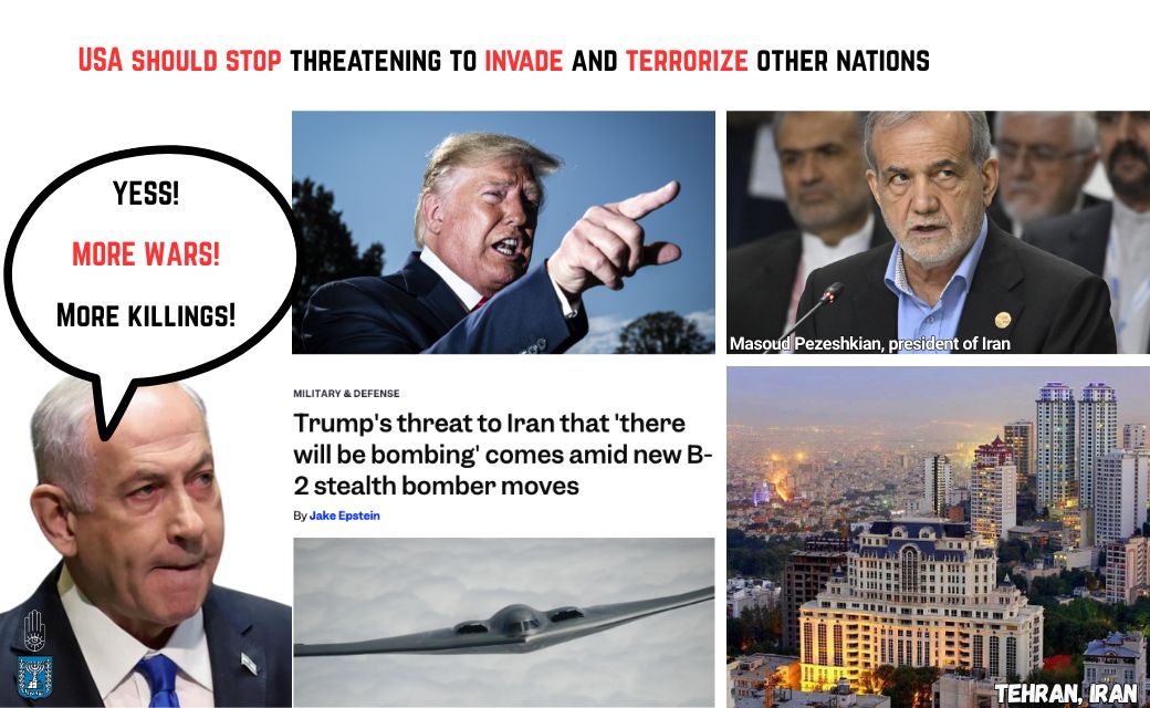 USA should stop threatening other nations! 🙅